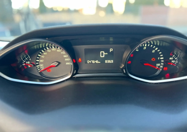 Peugeot 308 cena 56500 przebieg: 47000, rok produkcji 2019 z Śmigiel małe 154